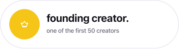 Founding creator, one of the first 50 creators